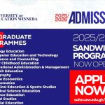 Entry Requirements into UEW Postgraduate Sandwich Programmes – 2025